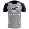 Kelly's Ultimate Sports Easton EVO-Tech Short Sleeve Shirt - Grey/Navy Merica Logo