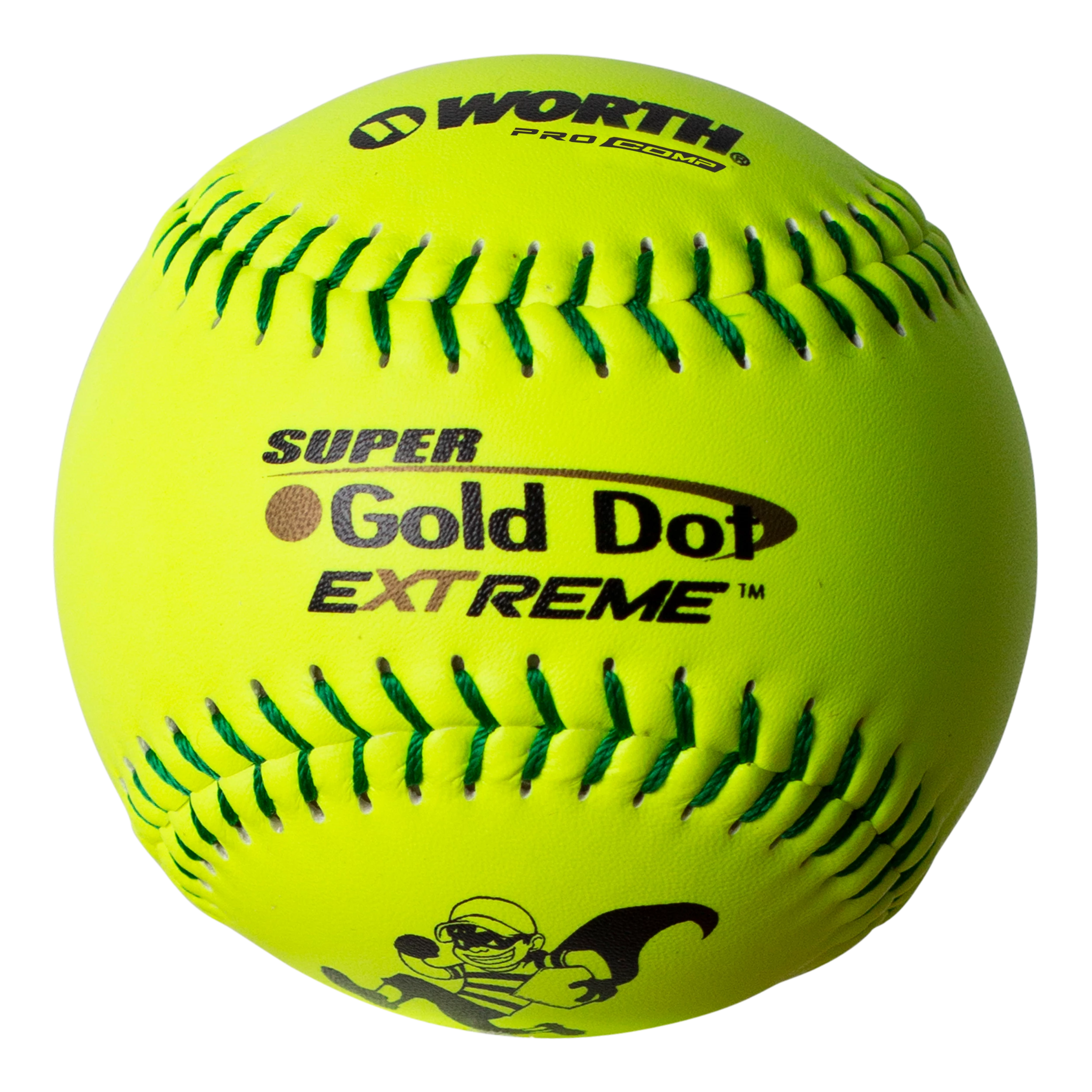 Kelly's Ultimate Sports Worth Super Gold Dot Extreme 44/400 ISA 12" Slowpitch Softballs - IS44CY