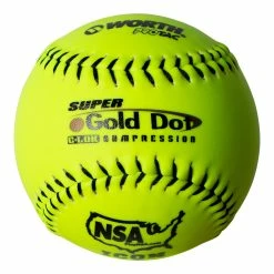 Kelly's Ultimate Sports Worth Super Gold Dot Extreme 44/400 NSA 12" Slowpitch Softballs - NI12SY
