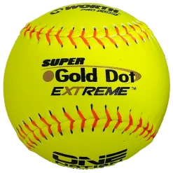 Kelly's Ultimate Sports Worth Super Gold Dot Extreme 44/325 One Nation 12" Slowpitch Softballs - ON12CY