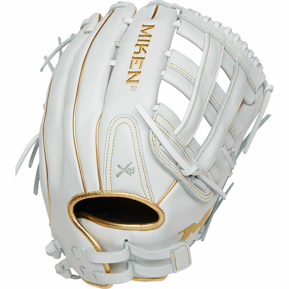 Kelly's Ultimate Sports Miken White Gold PRO Series 13" Slowpitch Fielding Glove - PRO130-WG
