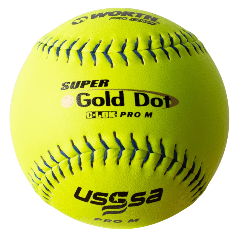 Kelly's Ultimate Sports Worth PRO M 44/375 USSSA 12" Slowpitch Softballs - UM12CY