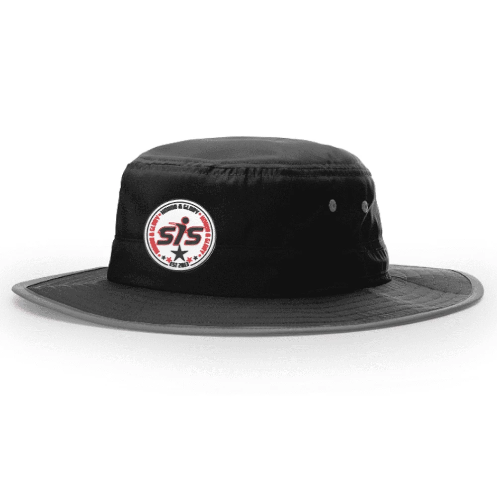 Kelly's Ultimate Sports Smash It Sports Bucket Hat Black Ops With Red/White/Blue Patch