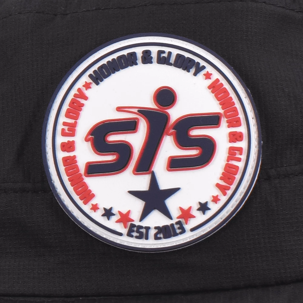 Kelly's Ultimate Sports Smash It Sports Bucket Hat Black Ops With Red/White/Blue Patch - Image 2