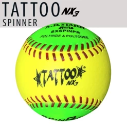 Kelly's Ultimate Sports AD Starr Tattoo NX3 Spinner 12" Batting Practice Slowpitch Softballs - SXSPINPR