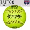 Kelly's Ultimate Sports AD Starr Tattoo 44/375 ASA/USA 12" Composite Slowpitch Softballs - USAT1244PC
