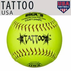 Kelly's Ultimate Sports AD Starr Tattoo 44/375 ASA/USA 12" Composite Slowpitch Softballs - USAT1244PC