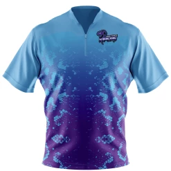 Kelly's Ultimate Sports Vipers Short Sleeve Quarter Zip - Purple/Carolina Fade