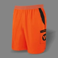 Kelly's Ultimate Sports Worth Microfiber Shorts (Orange/Black)