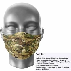 Kelly's Ultimate Sports OA Apparel Daily Face Cover - Camo