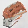 Kelly's Ultimate Sports Viper Japanese Kip Leather Slowpitch Softball Fielding Glove Carmel/Grey/White/Orange