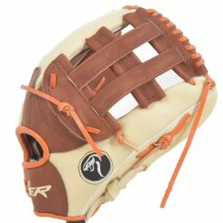 Kelly's Ultimate Sports Viper Japanese Kip Leather Slowpitch Softball Fielding Glove Carmel Tan Orange