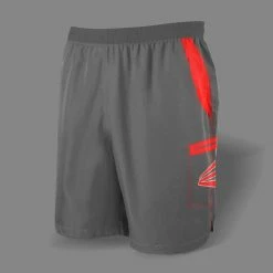 Kelly's Ultimate Sports Easton Microfiber Shorts (Grey/Red)