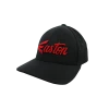 Kelly's Ultimate Sports Easton Hat By Pacific (404M) All Black/Red Script