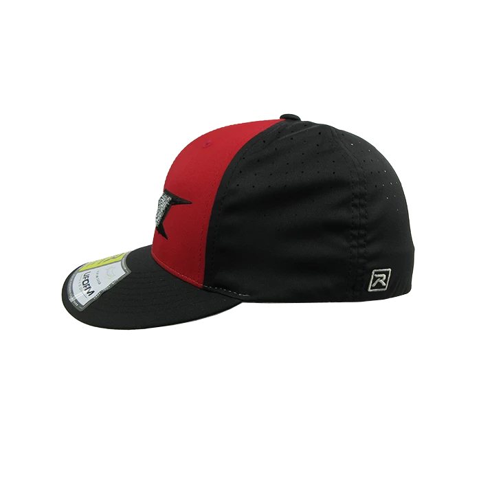 Kelly's Ultimate Sports Miken Hat By Richardson (PTS30) Black/Black/Red/Black/Zebra - Image 3