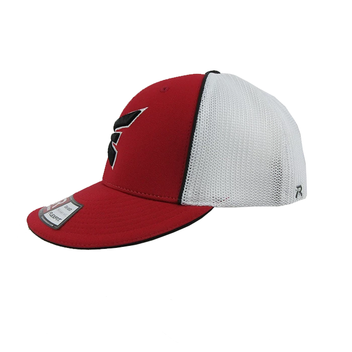 Kelly's Ultimate Sports Easton Hat By Richardson (R165) Red/White/Red/Wht/Black - Image 2