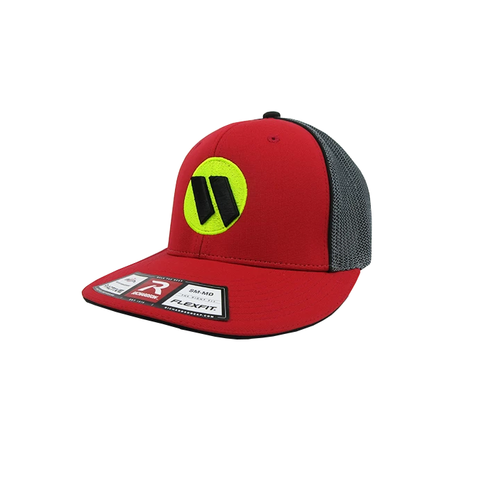 Kelly's Ultimate Sports Worth Hat By Richardson (R165) Red/Graphite/Red/Volt/Black