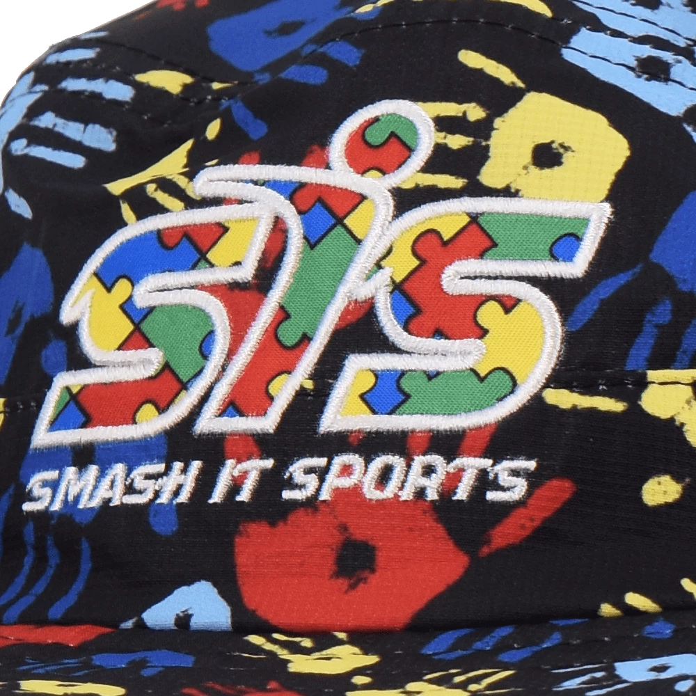 Kelly's Ultimate Sports Smash It Sports Bucket Hat Autism Awareness - Image 2