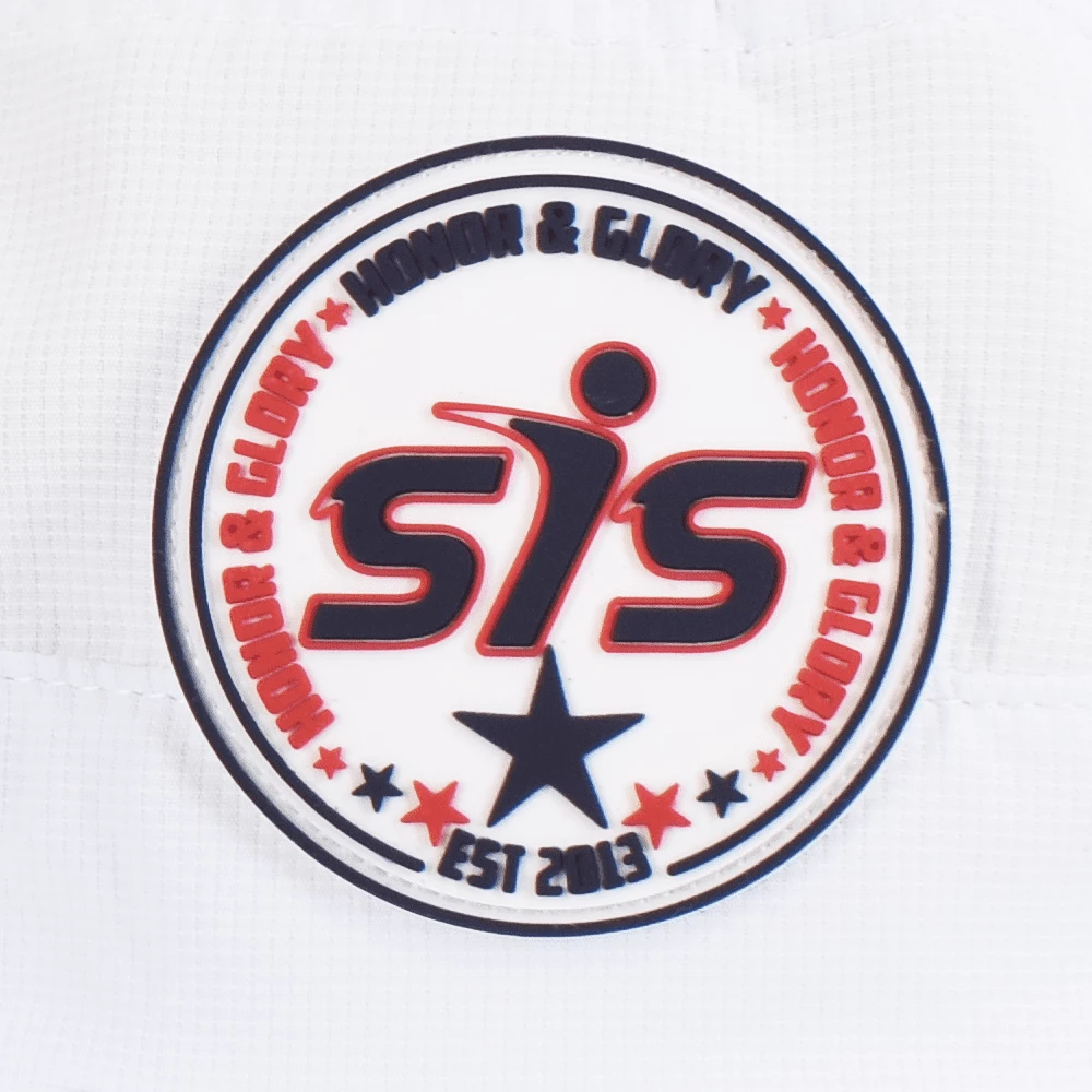 Kelly's Ultimate Sports Smash It Sports Bucket Hat White With Red/White/Blue Stamp - Image 2