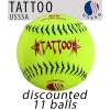 Kelly's Ultimate Sports AD Starr Tattoo Classic Plus 12" USSSA Slowpitch Softballs - UT12PLUSPC (11 Balls Only)