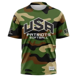 Kelly's Ultimate Sports USA Patriot - Replica Jersey Short Sleeve Shirt - Camo