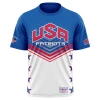 Kelly's Ultimate Sports USA Patriot - Replica Jersey Short Sleeve Shirt - Red/White/Blue