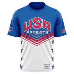 Kelly's Ultimate Sports USA Patriot - Replica Jersey Short Sleeve Shirt - Red/White/Blue