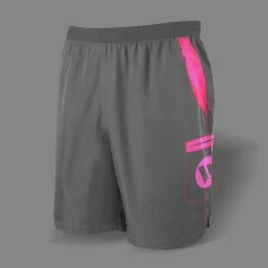 Kelly's Ultimate Sports Worth Microfiber Shorts (Grey/Pink)