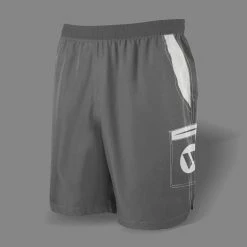 Kelly's Ultimate Sports Worth Microfiber Shorts (Grey/White)